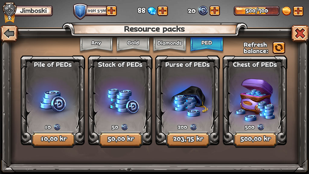 Game currency deals